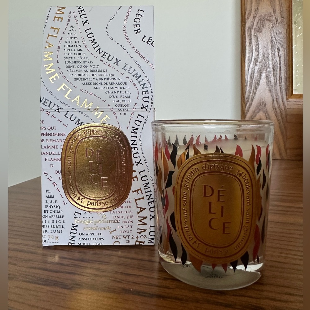 Limited edition Délice Diptyque candle 2.4 oz